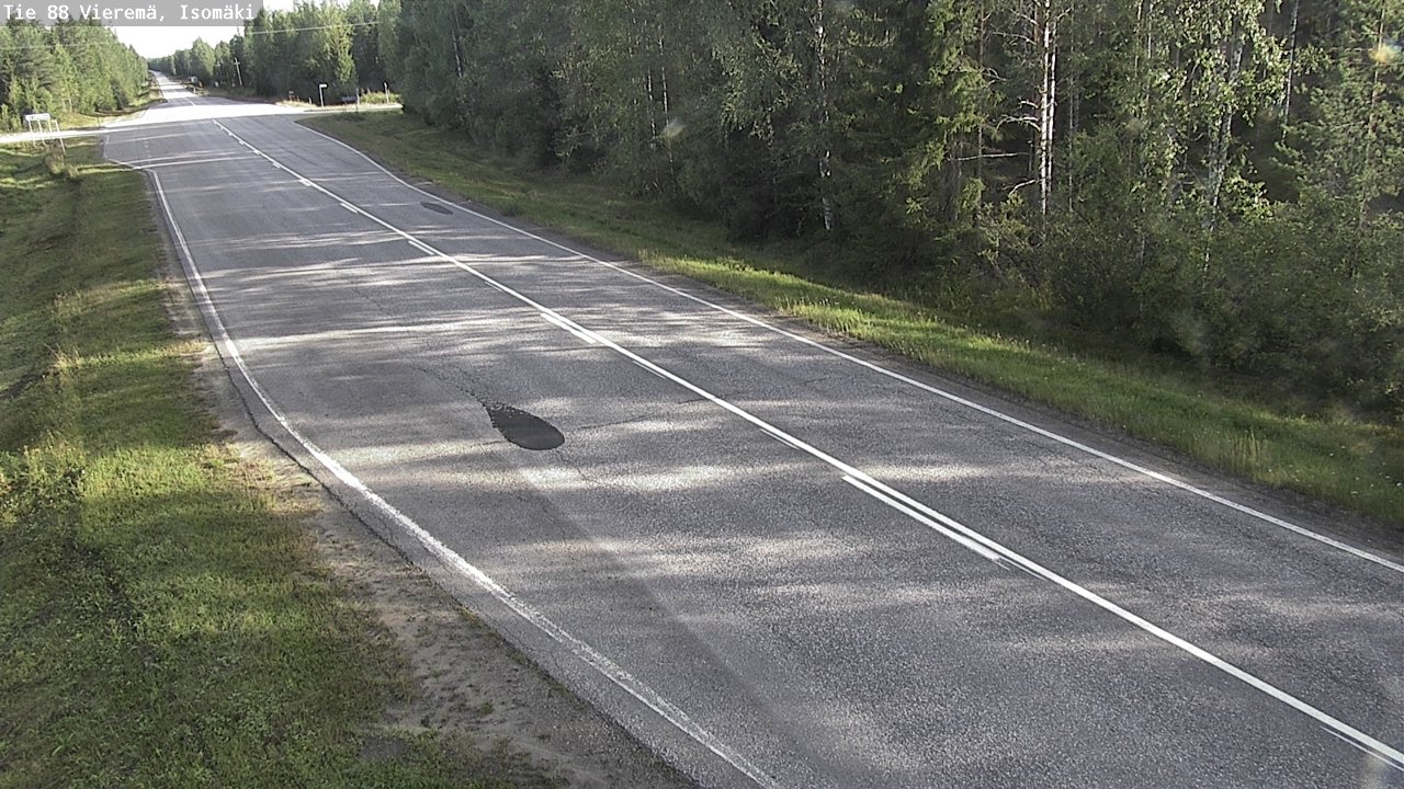 Weather Camera Image Road 88 Vieremä, Isomäki, Vieremä, Pohjois-Savo