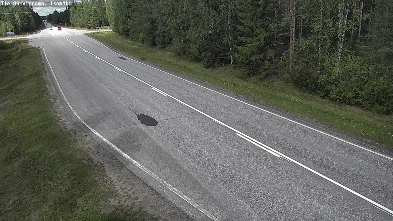 Weather Camera Image Road 88 Vieremä, Isomäki, Vieremä, Pohjois-Savo