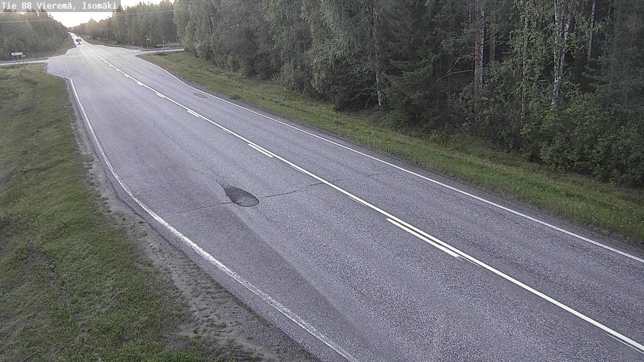 Weather Camera Image Road 88 Vieremä, Isomäki, Vieremä, Pohjois-Savo