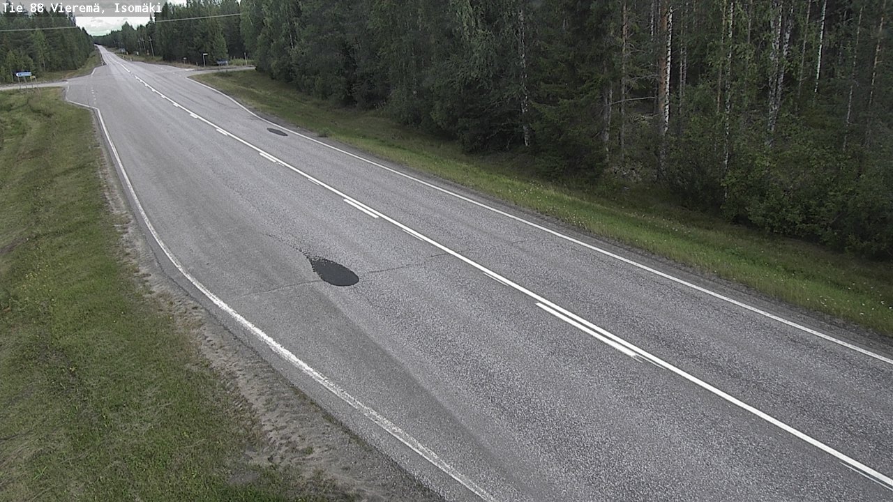 Weather Camera Image Road 88 Vieremä, Isomäki, Vieremä, Pohjois-Savo