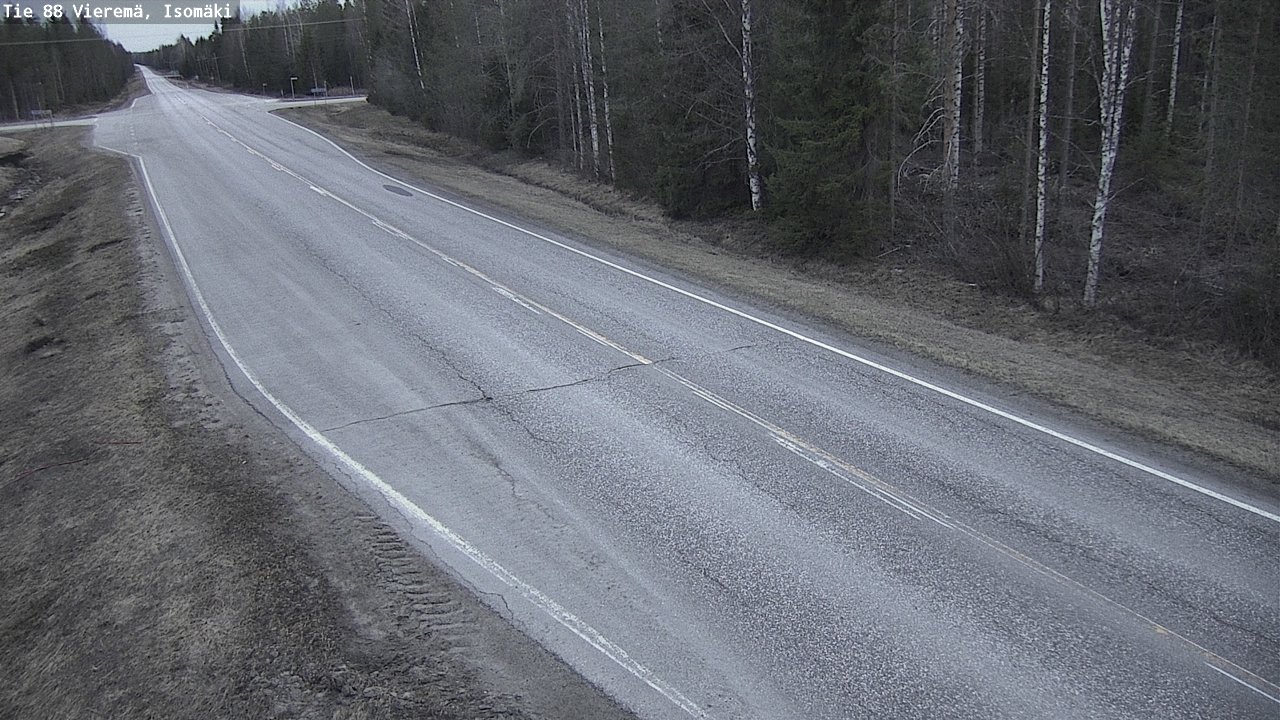 Weather Camera Image Road 88 Vieremä, Isomäki, Vieremä, Pohjois-Savo