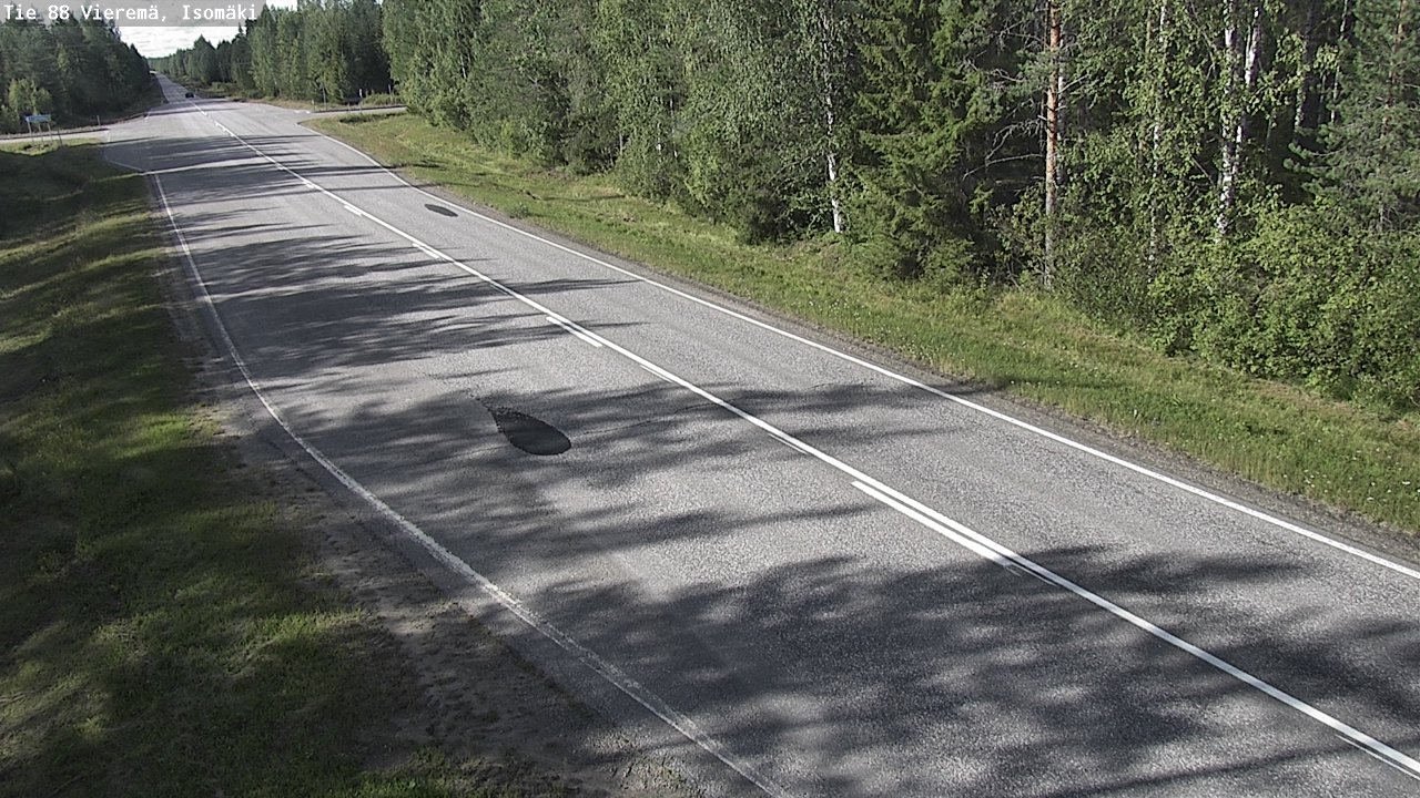 Weather Camera Image Road 88 Vieremä, Isomäki, Vieremä, Pohjois-Savo