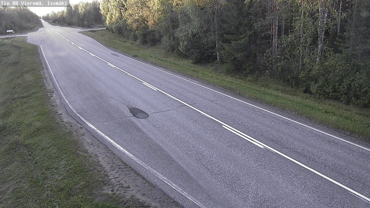 Weather Camera Image Road 88 Vieremä, Isomäki, Vieremä, Pohjois-Savo