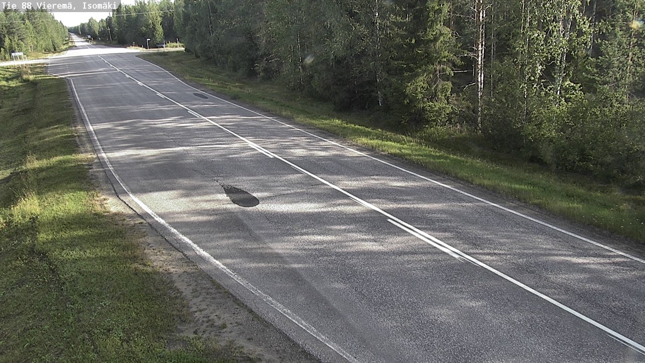 Weather Camera Image Road 88 Vieremä, Isomäki, Vieremä, Pohjois-Savo