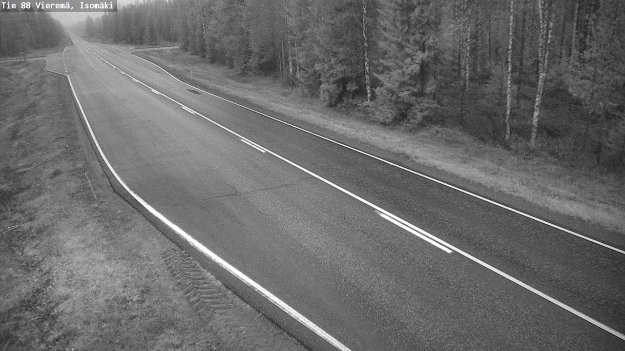 Weather Camera Image Väg 88 Vieremä, Isomäki, Vieremä, Pohjois-Savo
