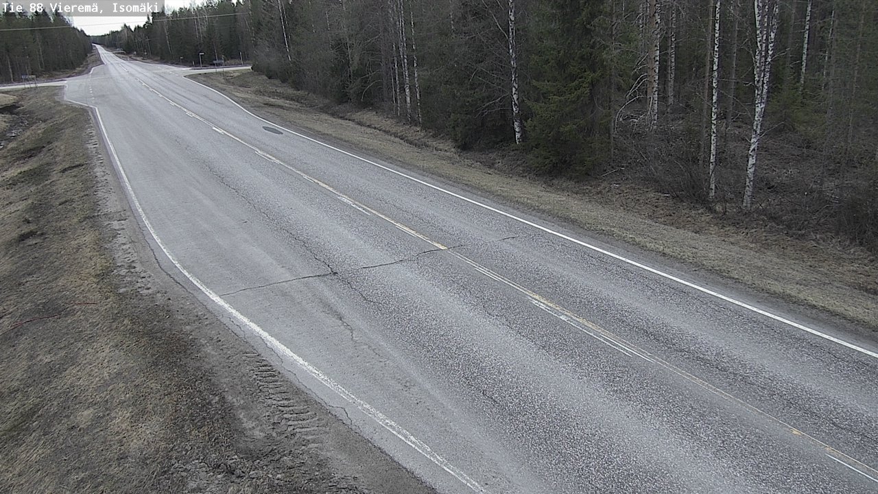 Weather Camera Image Road 88 Vieremä, Isomäki, Vieremä, Pohjois-Savo