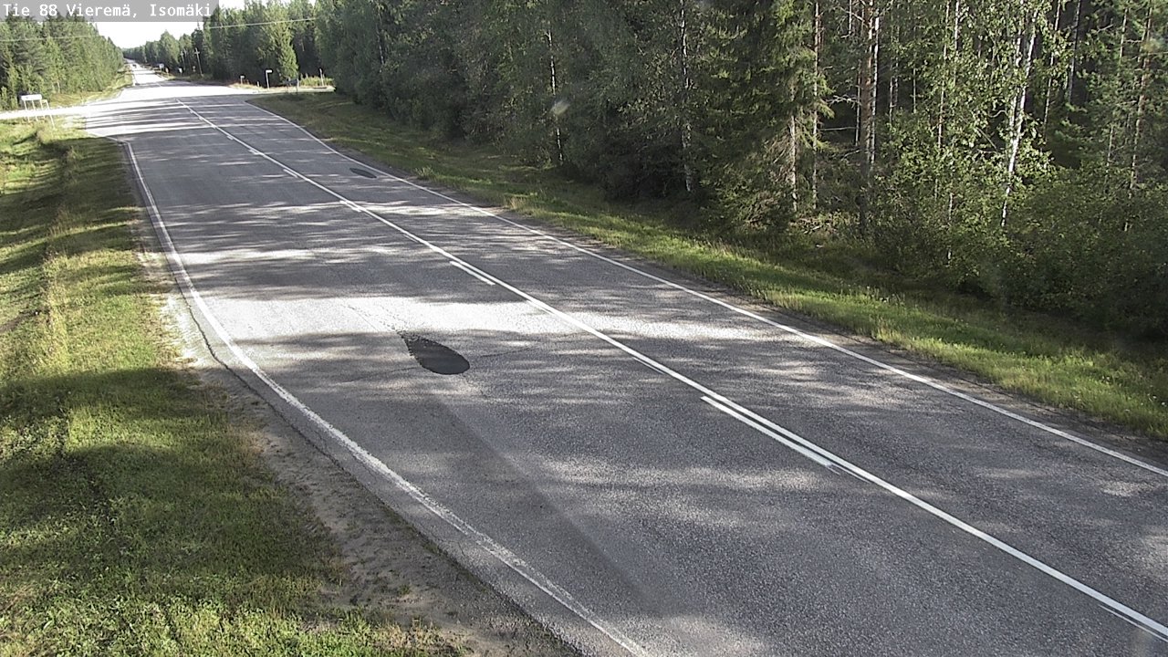 Weather Camera Image Road 88 Vieremä, Isomäki, Vieremä, Pohjois-Savo
