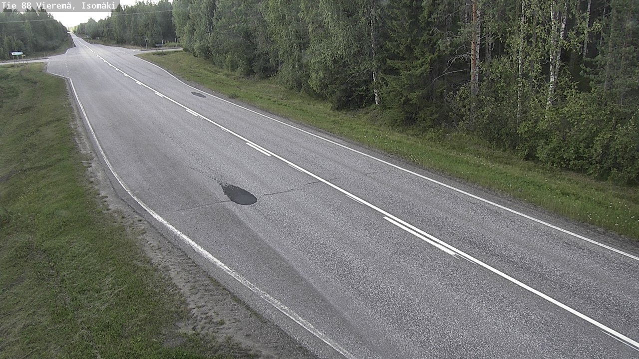 Weather Camera Image Road 88 Vieremä, Isomäki, Vieremä, Pohjois-Savo