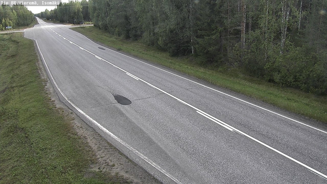 Weather Camera Image Road 88 Vieremä, Isomäki, Vieremä, Pohjois-Savo