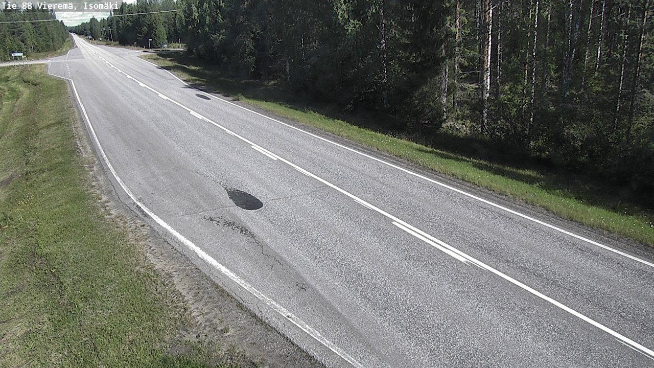 Weather Camera Image Road 88 Vieremä, Isomäki, Vieremä, Pohjois-Savo
