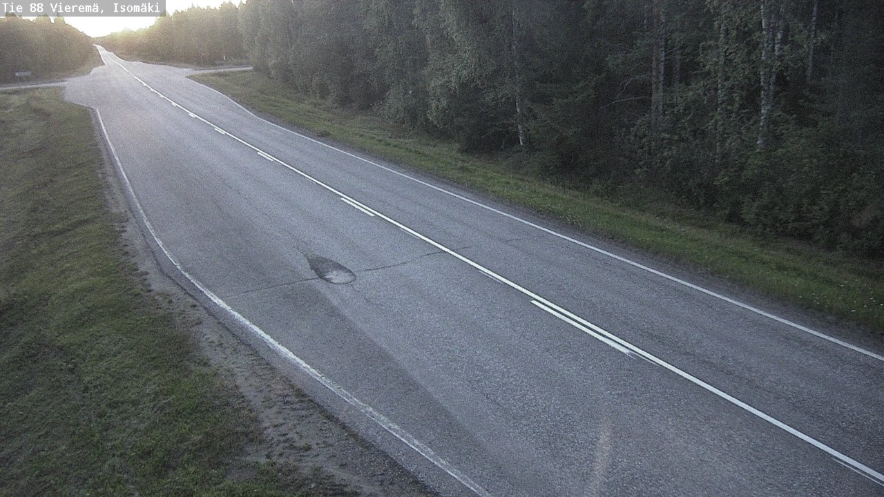 Weather Camera Image Road 88 Vieremä, Isomäki, Vieremä, Pohjois-Savo