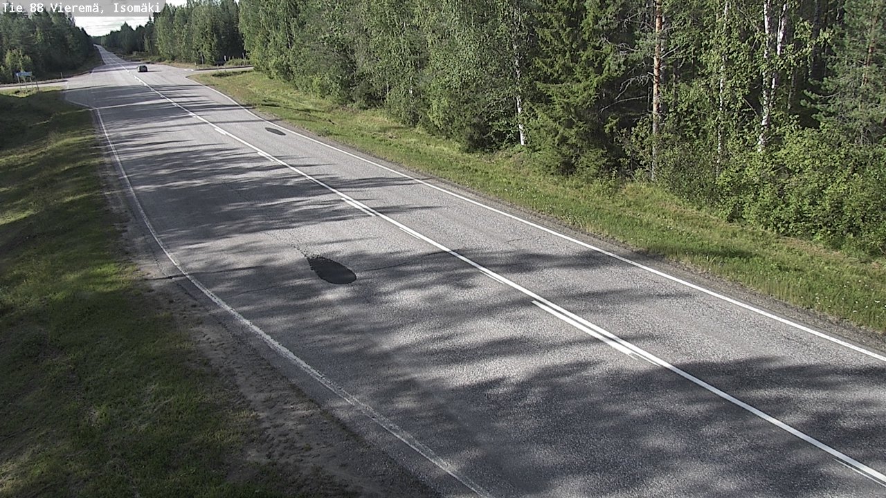 Weather Camera Image Road 88 Vieremä, Isomäki, Vieremä, Pohjois-Savo