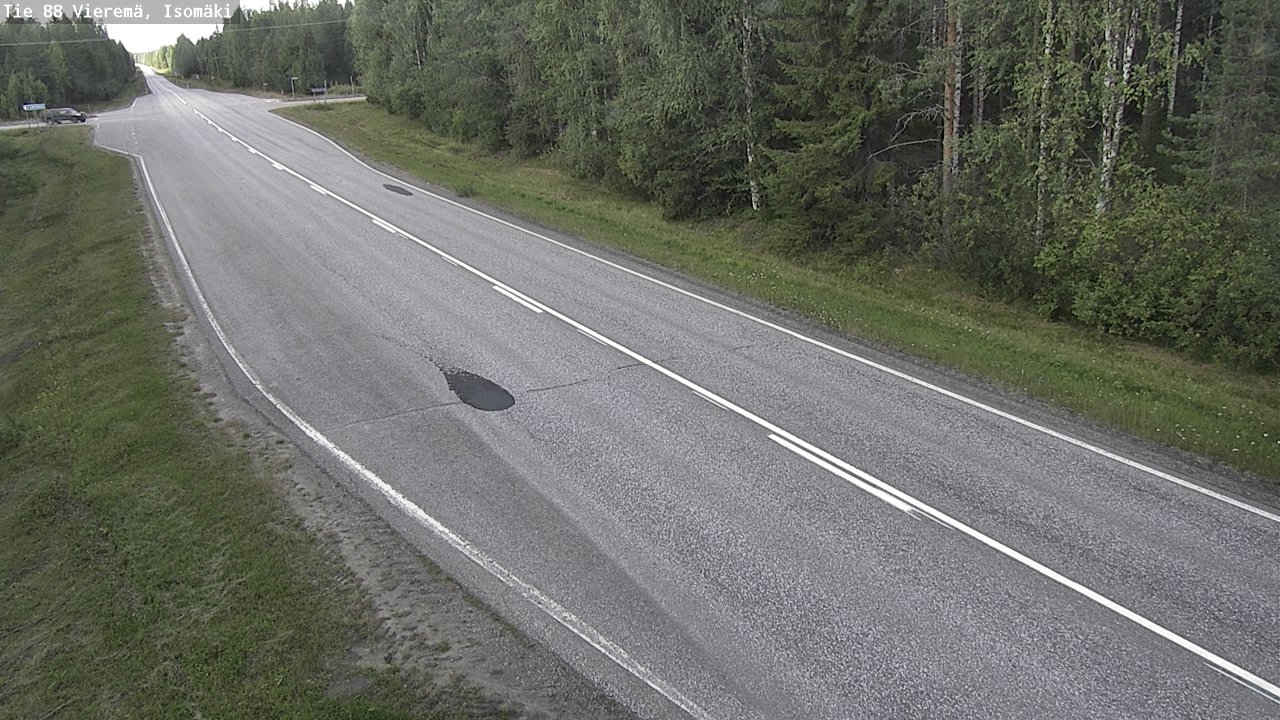 Weather Camera Image Road 88 Vieremä, Isomäki, Vieremä, Pohjois-Savo