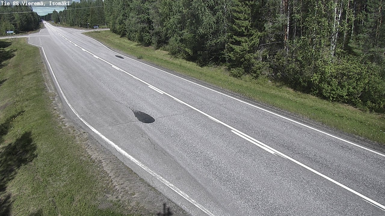 Weather Camera Image Road 88 Vieremä, Isomäki, Vieremä, Pohjois-Savo