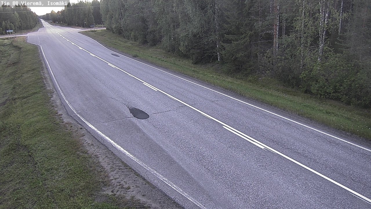 Weather Camera Image Road 88 Vieremä, Isomäki, Vieremä, Pohjois-Savo