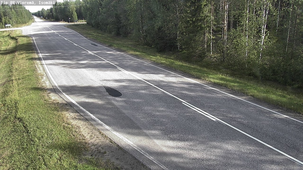 Weather Camera Image Road 88 Vieremä, Isomäki, Vieremä, Pohjois-Savo