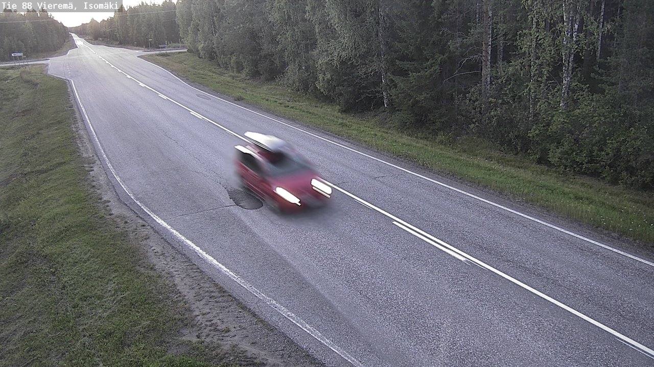 Weather Camera Image Road 88 Vieremä, Isomäki, Vieremä, Pohjois-Savo