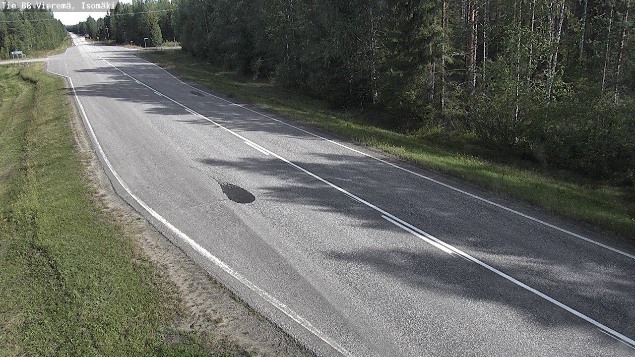 Weather Camera Image Road 88 Vieremä, Isomäki, Vieremä, Pohjois-Savo