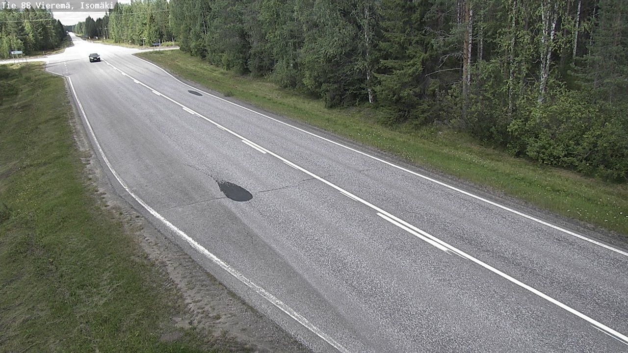 Weather Camera Image Road 88 Vieremä, Isomäki, Vieremä, Pohjois-Savo