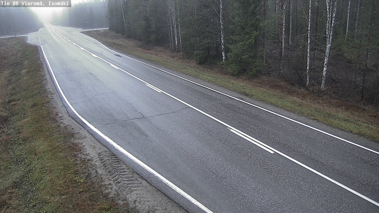 Weather Camera Image Väg 88 Vieremä, Isomäki, Vieremä, Pohjois-Savo