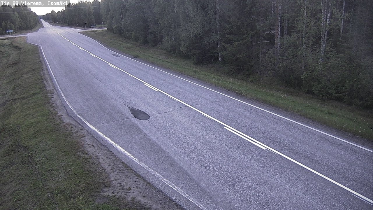 Weather Camera Image Road 88 Vieremä, Isomäki, Vieremä, Pohjois-Savo