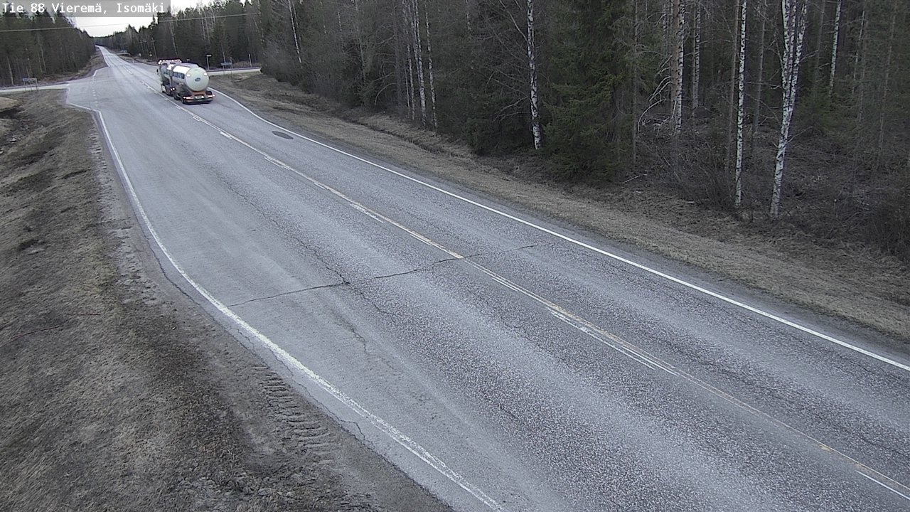 Weather Camera Image Road 88 Vieremä, Isomäki, Vieremä, Pohjois-Savo