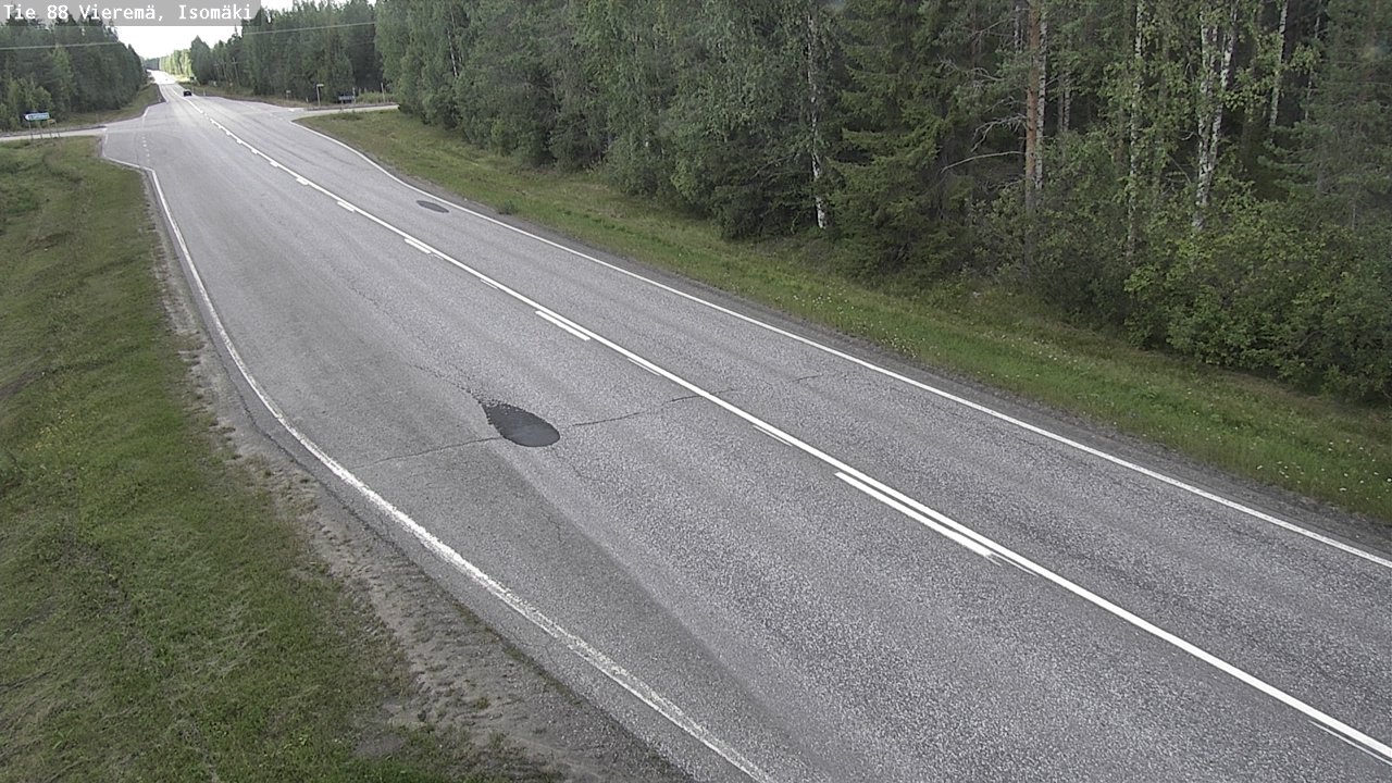 Weather Camera Image Road 88 Vieremä, Isomäki, Vieremä, Pohjois-Savo