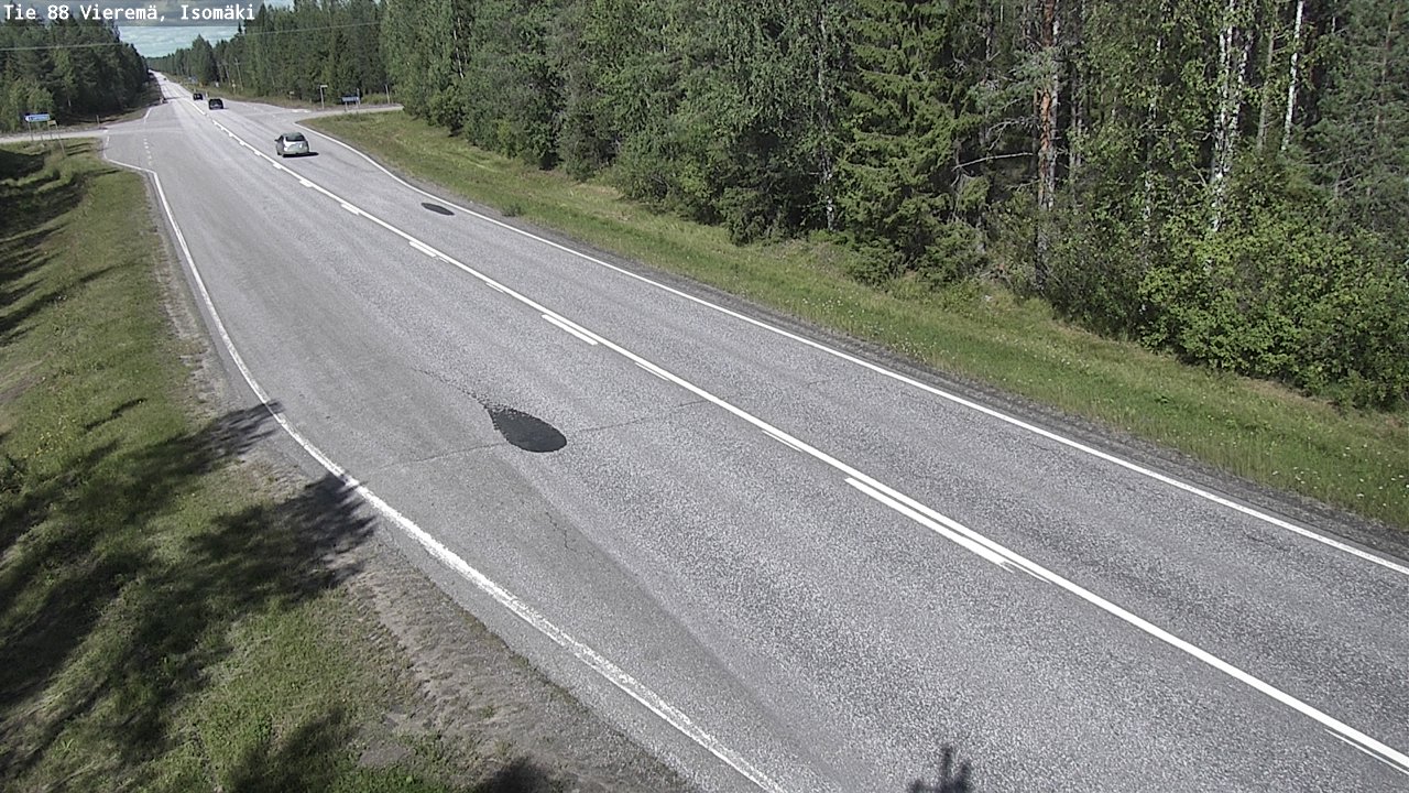 Weather Camera Image Road 88 Vieremä, Isomäki, Vieremä, Pohjois-Savo