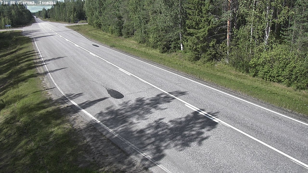 Weather Camera Image Road 88 Vieremä, Isomäki, Vieremä, Pohjois-Savo