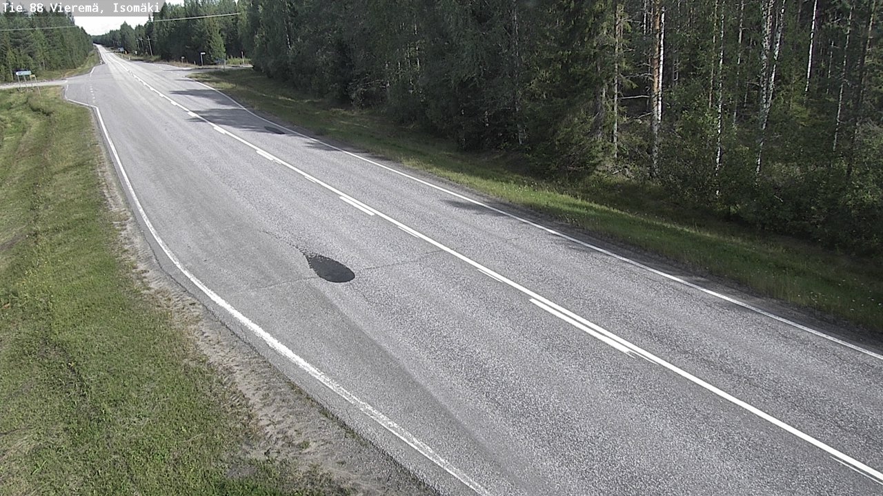 Weather Camera Image Road 88 Vieremä, Isomäki, Vieremä, Pohjois-Savo
