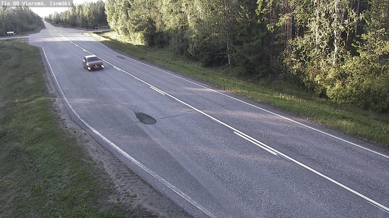 Weather Camera Image Road 88 Vieremä, Isomäki, Vieremä, Pohjois-Savo