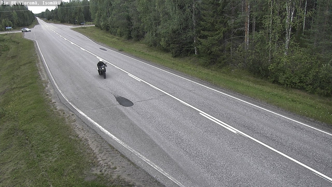 Weather Camera Image Road 88 Vieremä, Isomäki, Vieremä, Pohjois-Savo