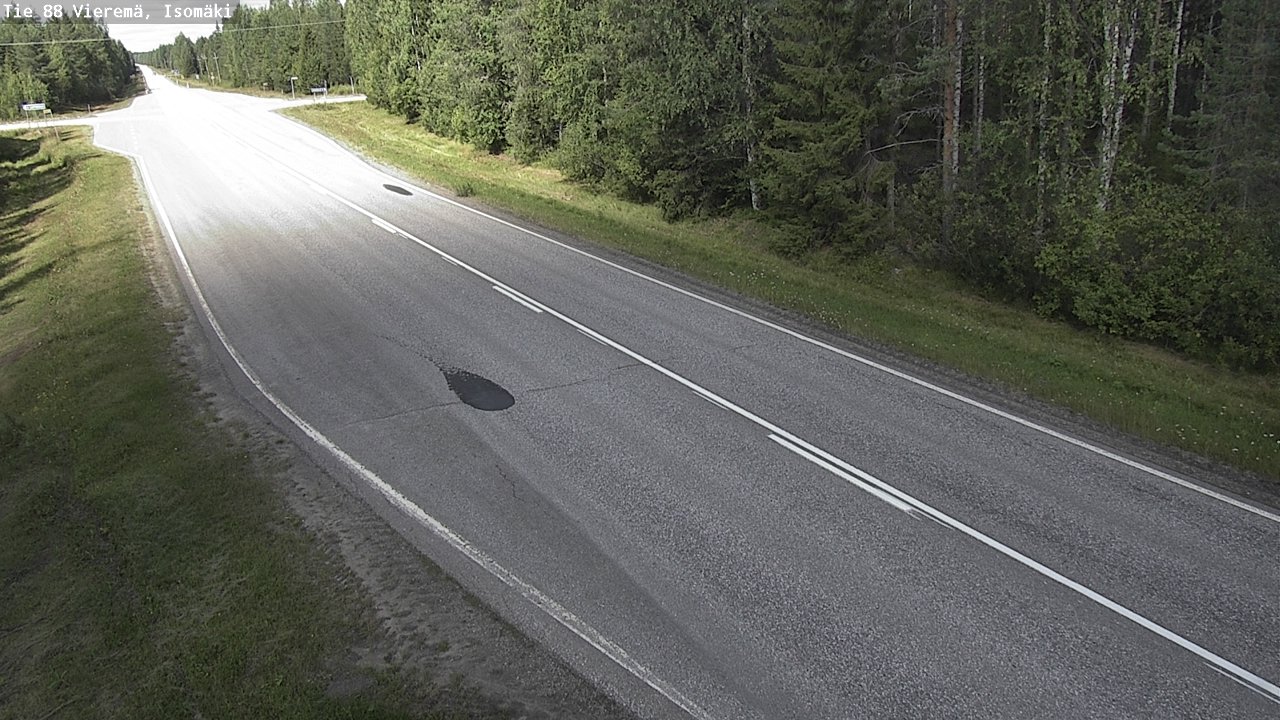 Weather Camera Image Road 88 Vieremä, Isomäki, Vieremä, Pohjois-Savo