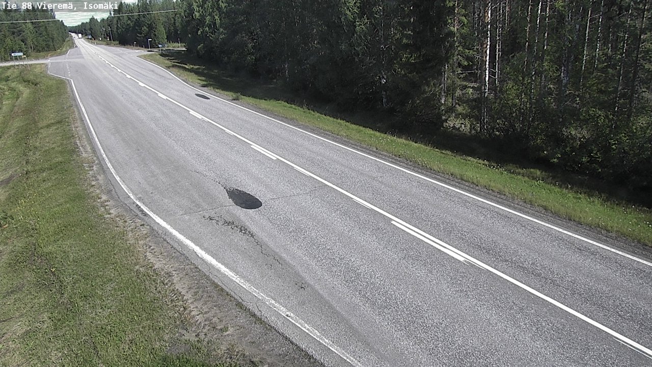 Weather Camera Image Road 88 Vieremä, Isomäki, Vieremä, Pohjois-Savo