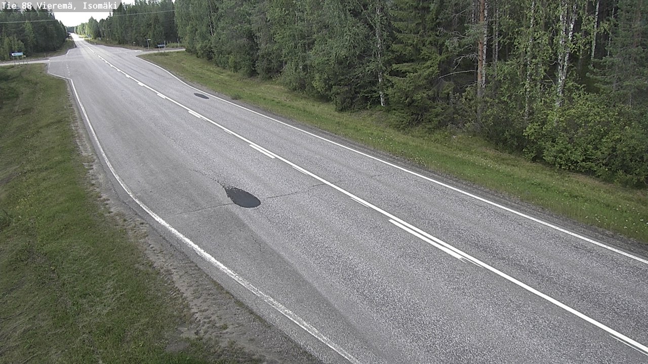 Weather Camera Image Road 88 Vieremä, Isomäki, Vieremä, Pohjois-Savo
