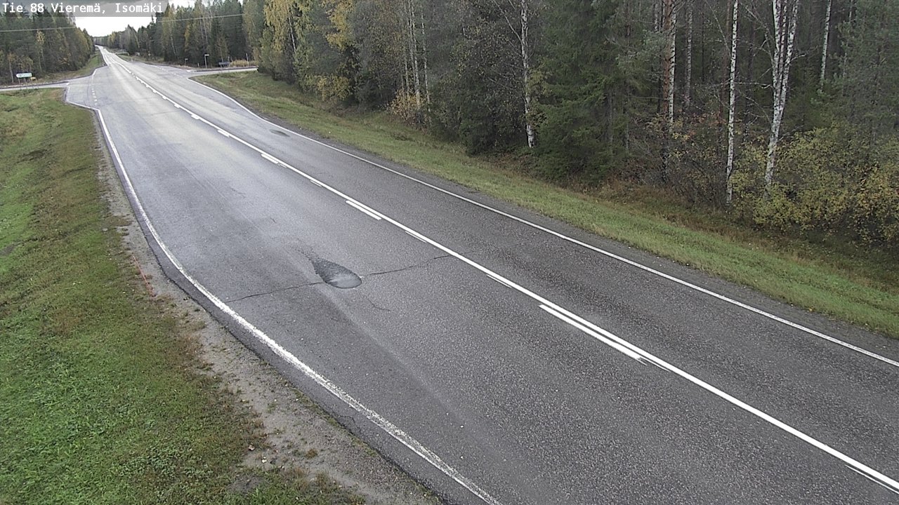 Weather Camera Image Road 88 Vieremä, Isomäki, Vieremä, Pohjois-Savo