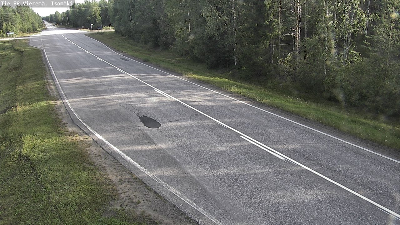 Weather Camera Image Road 88 Vieremä, Isomäki, Vieremä, Pohjois-Savo