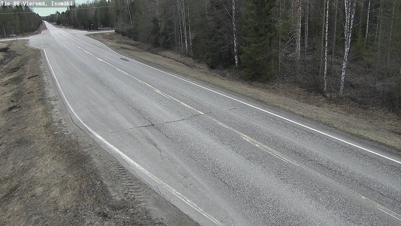 Weather Camera Image Road 88 Vieremä, Isomäki, Vieremä, Pohjois-Savo