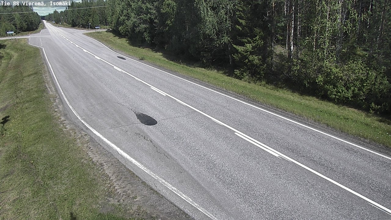 Weather Camera Image Road 88 Vieremä, Isomäki, Vieremä, Pohjois-Savo