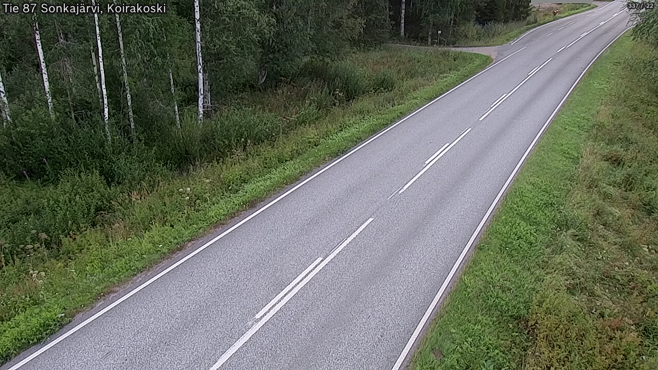 Weather Camera Image Road 87 Sonkajärvi, Koirakoski, Sonkajärvi, Pohjois-Savo