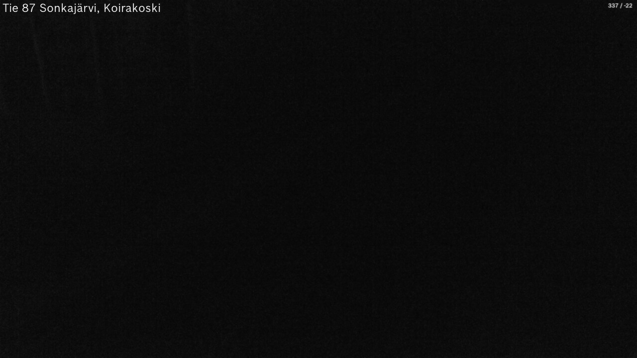 Weather Camera Image Väg 87 Sonkajärvi, Koirakosk, Sonkajärvi, Pohjois-Savo