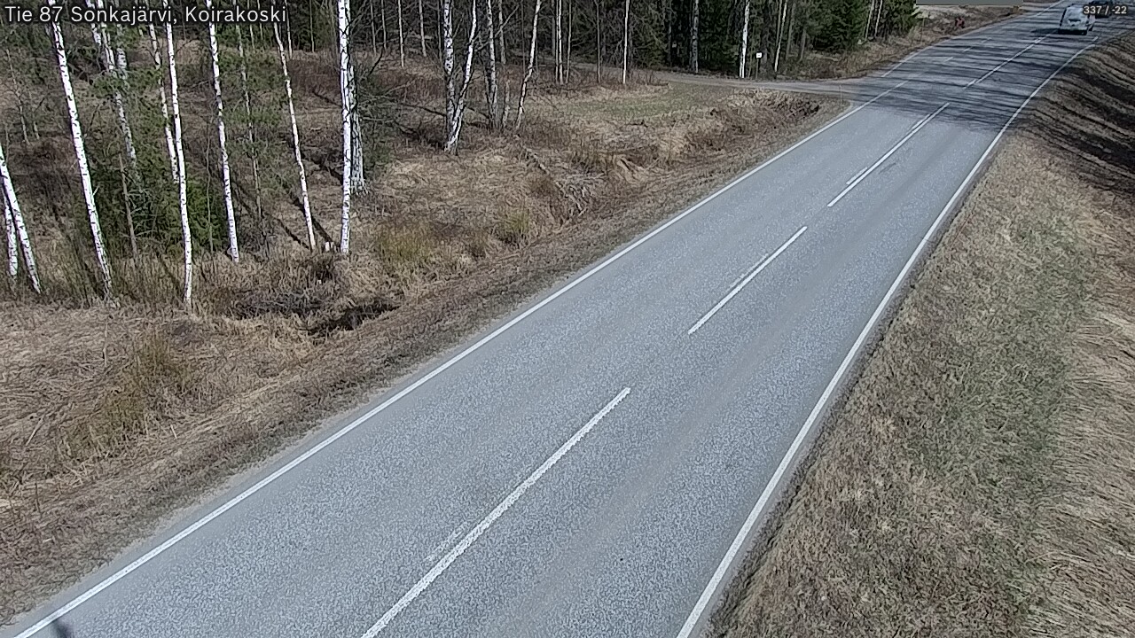 Weather Camera Image Road 87 Sonkajärvi, Koirakoski, Sonkajärvi, Pohjois-Savo