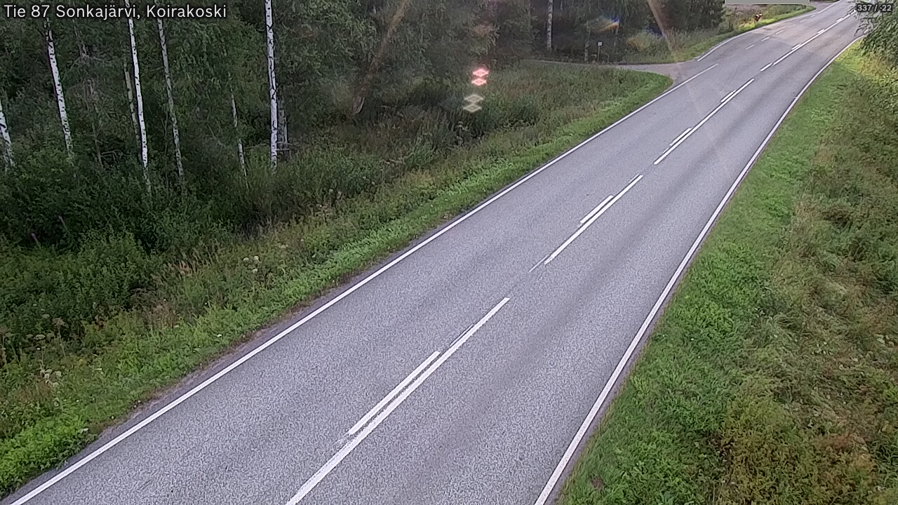 Weather Camera Image Road 87 Sonkajärvi, Koirakoski, Sonkajärvi, Pohjois-Savo