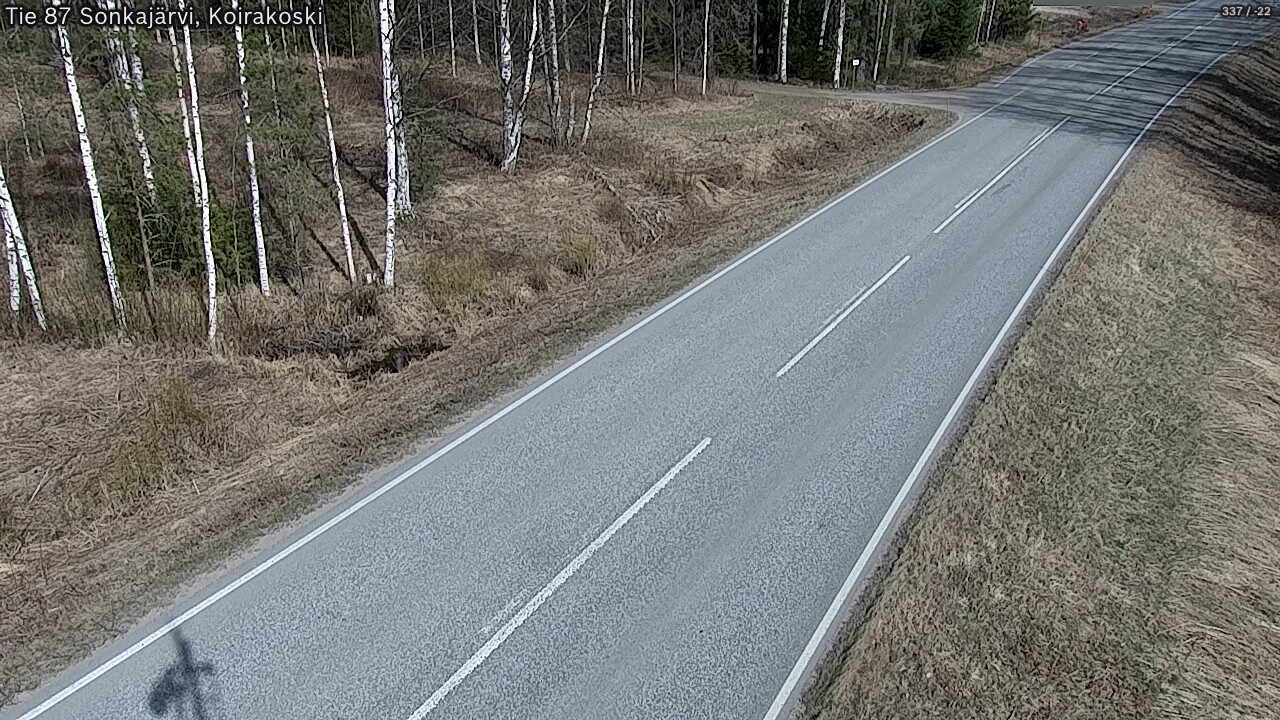 Weather Camera Image Road 87 Sonkajärvi, Koirakoski, Sonkajärvi, Pohjois-Savo