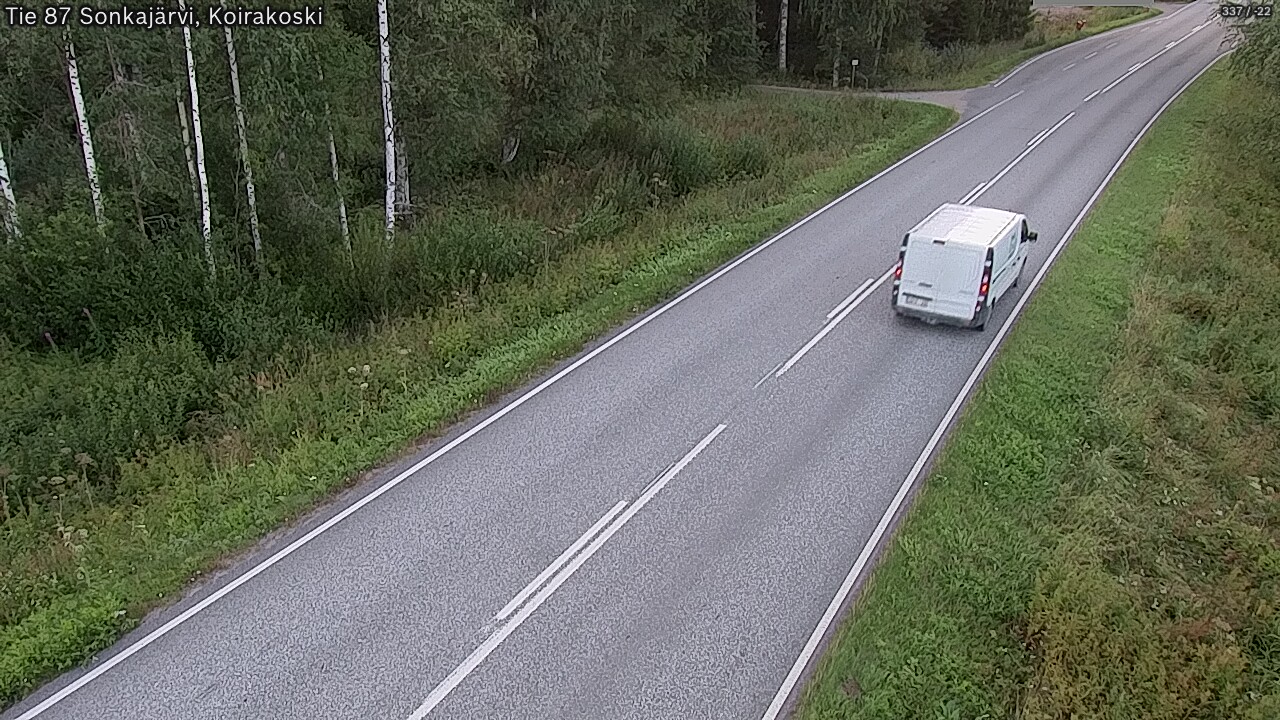Weather Camera Image Road 87 Sonkajärvi, Koirakoski, Sonkajärvi, Pohjois-Savo