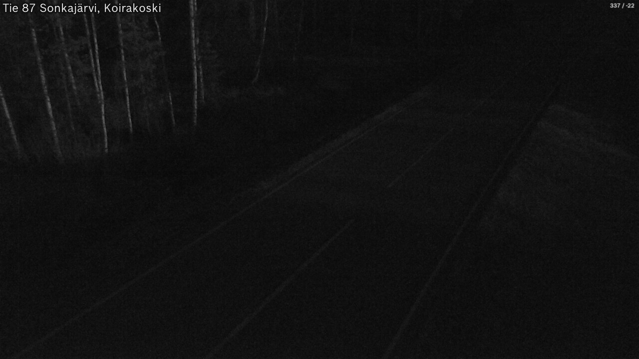 Weather Camera Image Road 87 Sonkajärvi, Koirakoski, Sonkajärvi, Pohjois-Savo