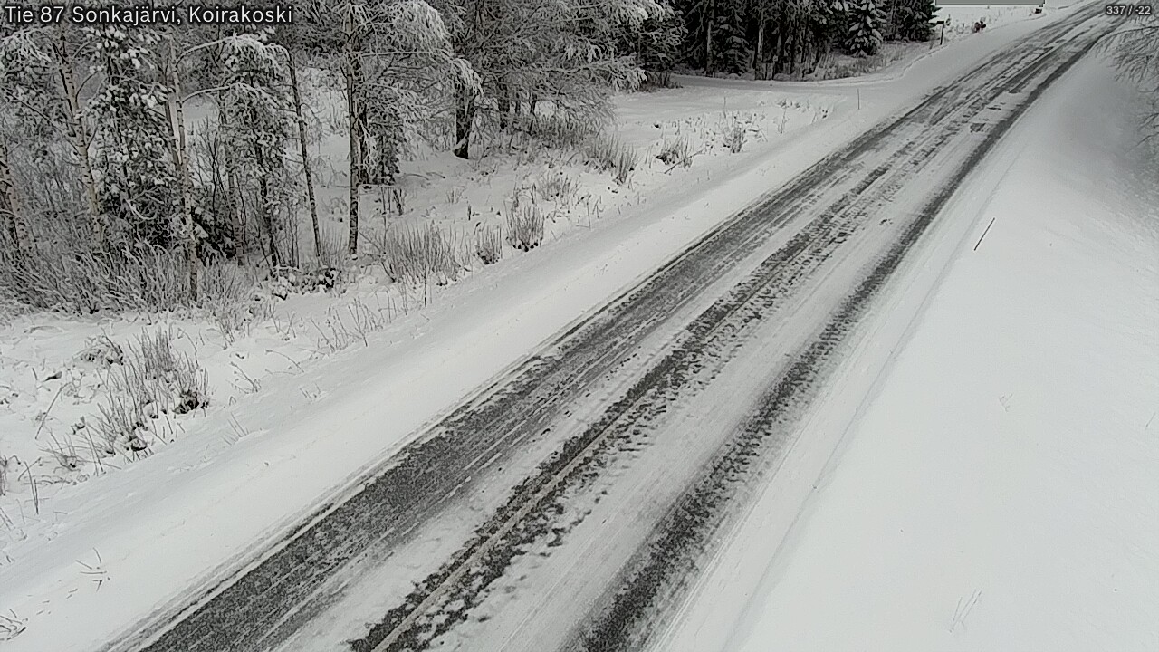 Weather Camera Image Road 87 Sonkajärvi, Koirakoski, Sonkajärvi, Pohjois-Savo