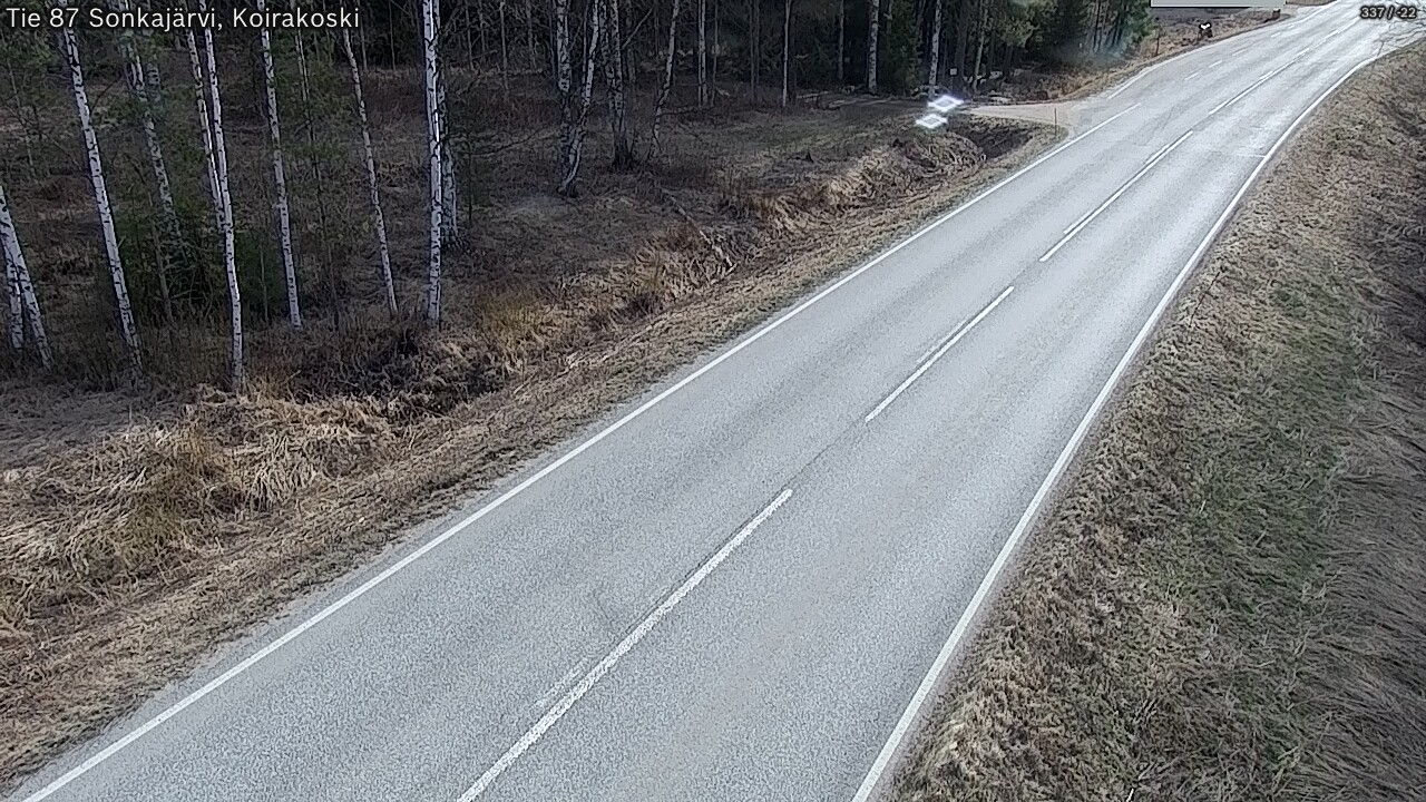 Weather Camera Image Road 87 Sonkajärvi, Koirakoski, Sonkajärvi, Pohjois-Savo