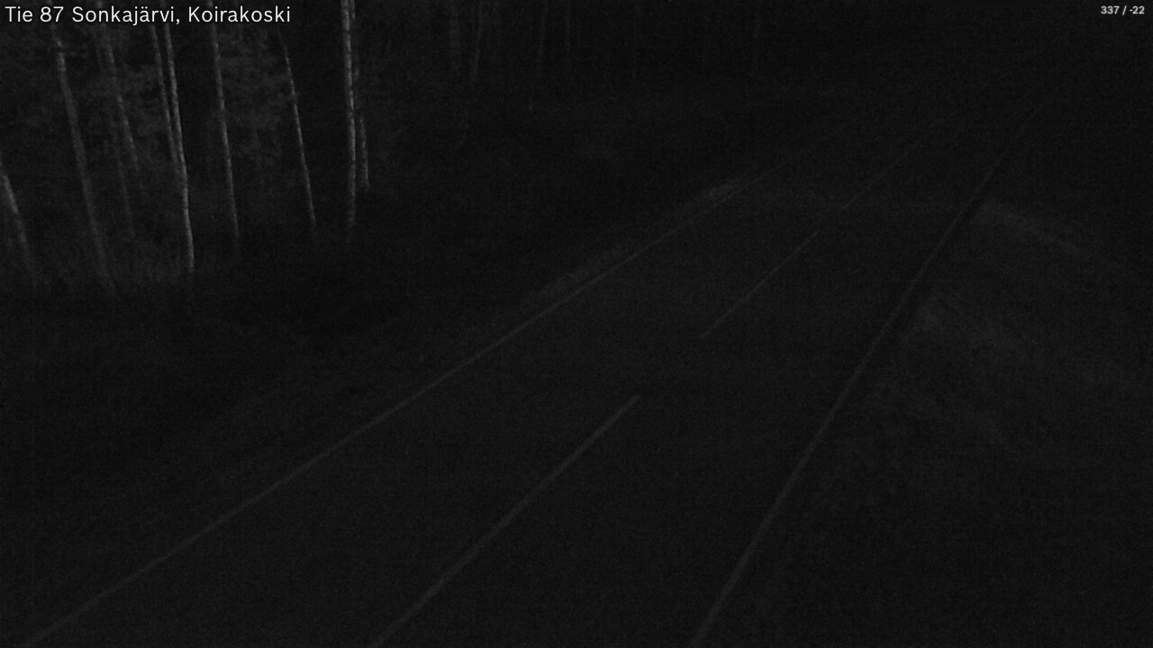 Weather Camera Image Road 87 Sonkajärvi, Koirakoski, Sonkajärvi, Pohjois-Savo