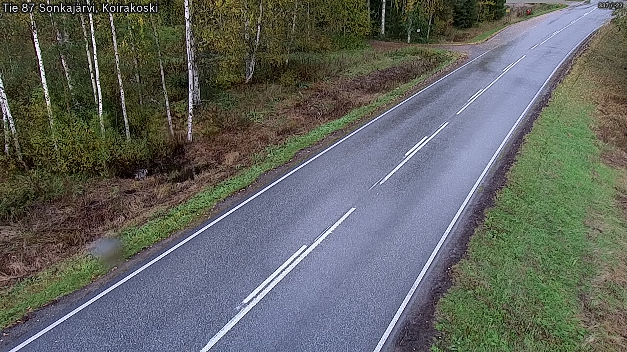 Weather Camera Image Väg 87 Sonkajärvi, Koirakosk, Sonkajärvi, Pohjois-Savo